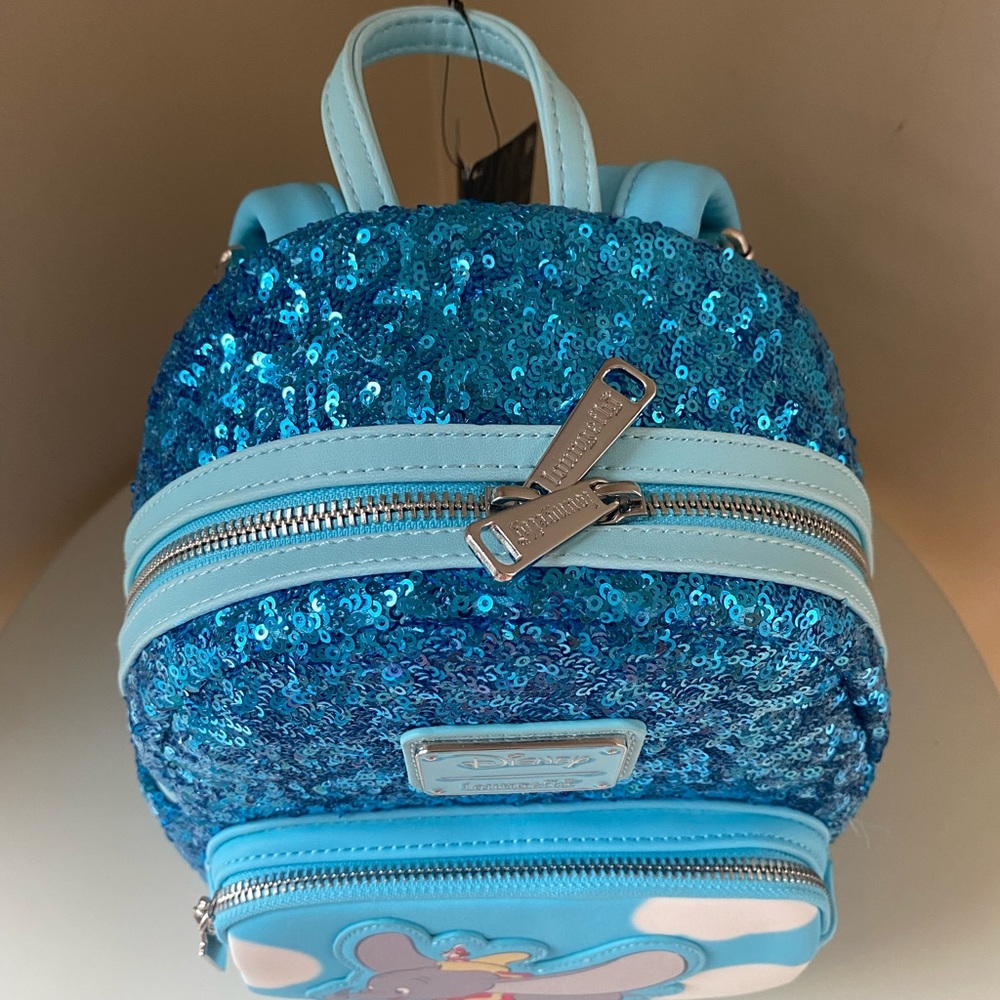 LOUNGEFLY Disney Dumbo Sequin Mini Backpack - Picture 3 of 15
